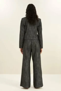 By bar Jassen*adina twill blazer | jet black