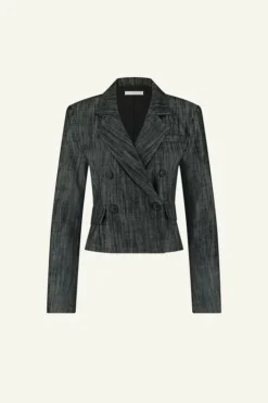 By bar Jassen*adina twill blazer | jet black