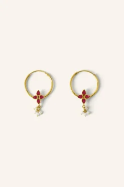 By bar Oorbellen*asha earring | ruby