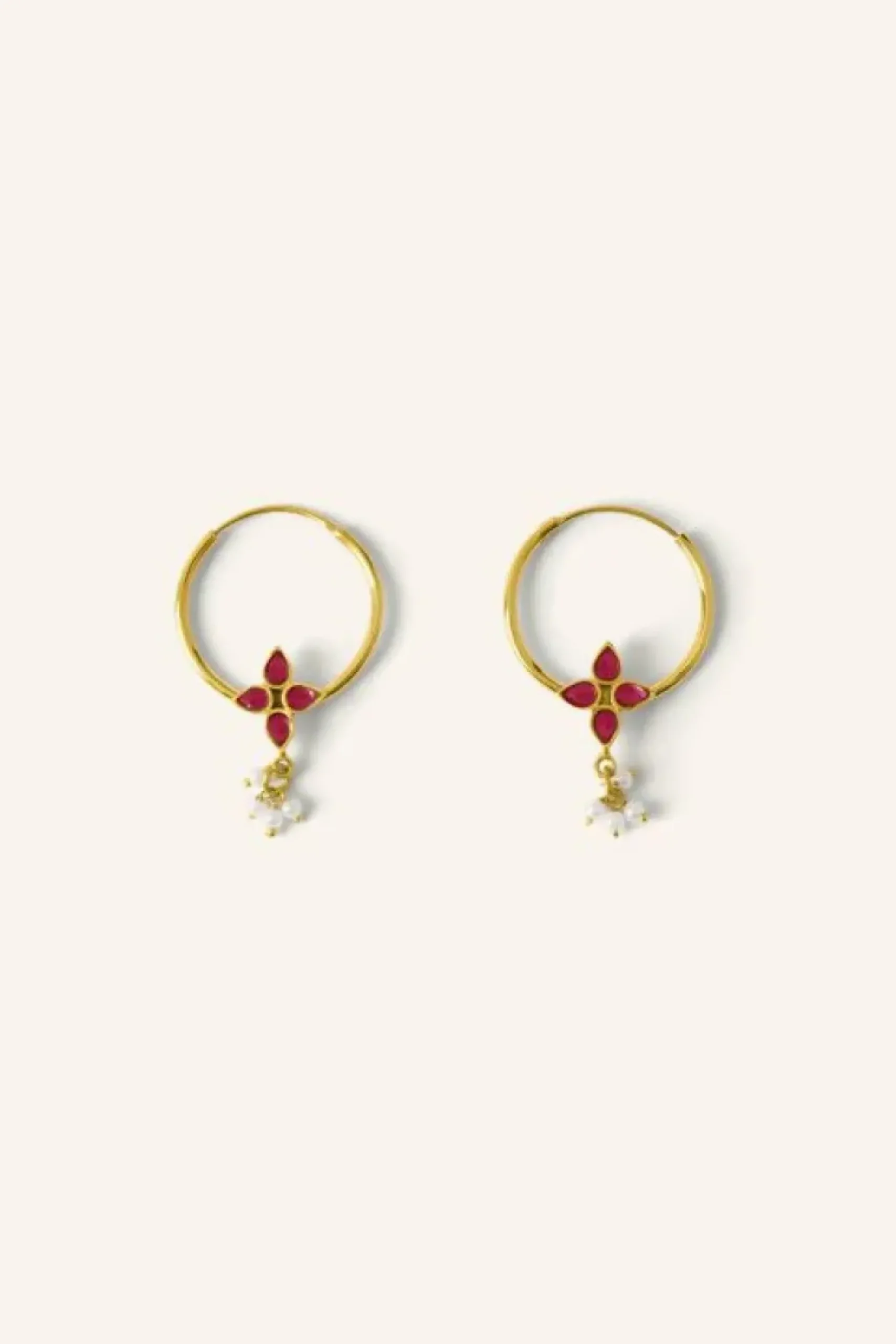 By bar Oorbellen*asha earring | ruby