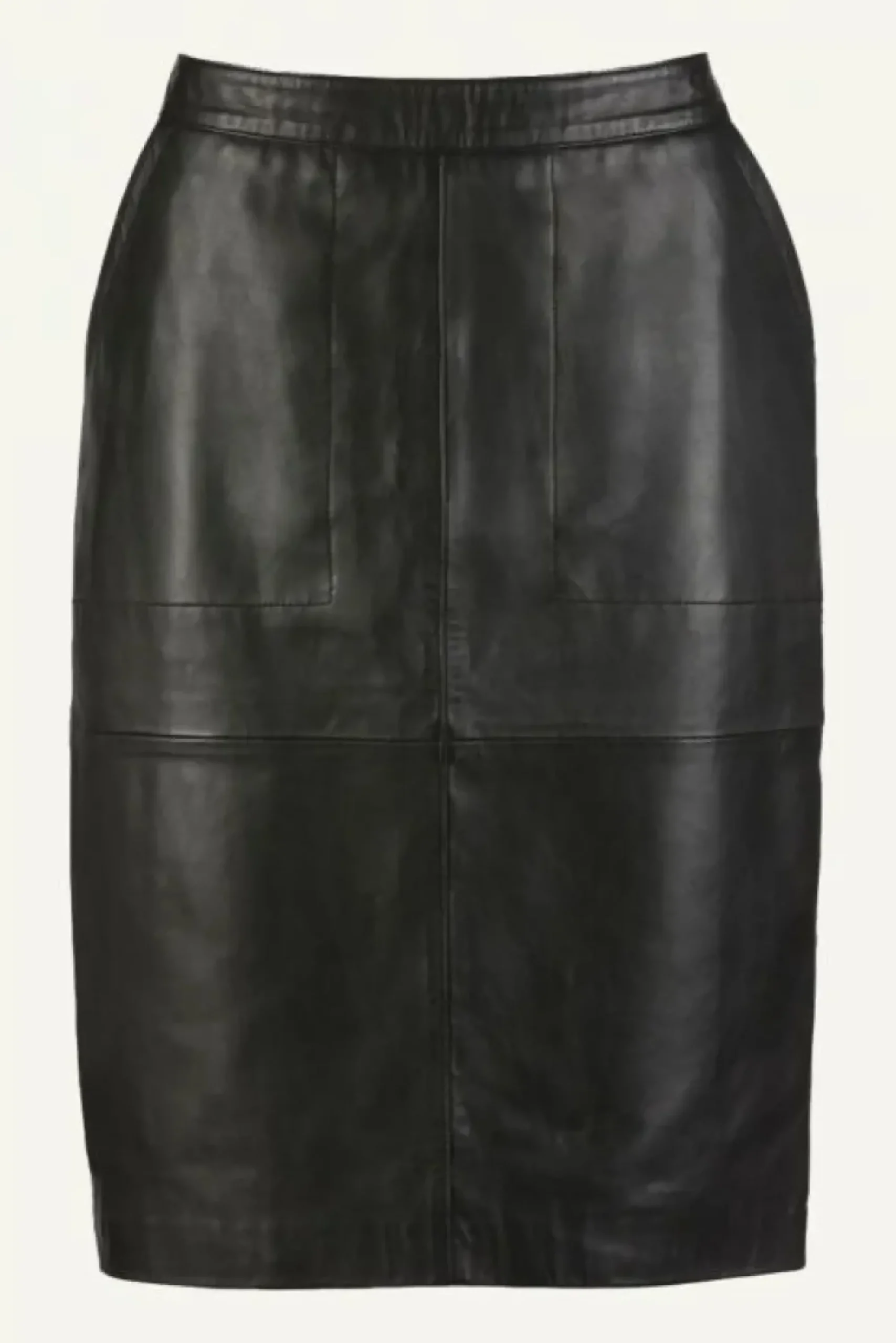 By bar Rokken*basic leather skirt | black