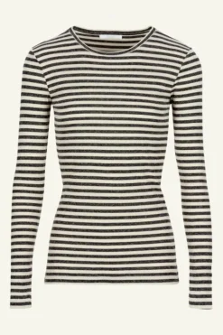 By bar Tops & Shirts*basic ls stripe top | chalk