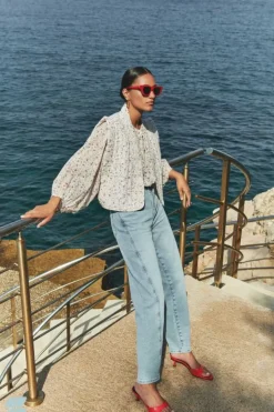 By bar Jeans|Broeken*begum denim pants | light denim