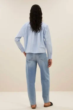 By bar Jeans|Broeken*begum denim pants | light denim