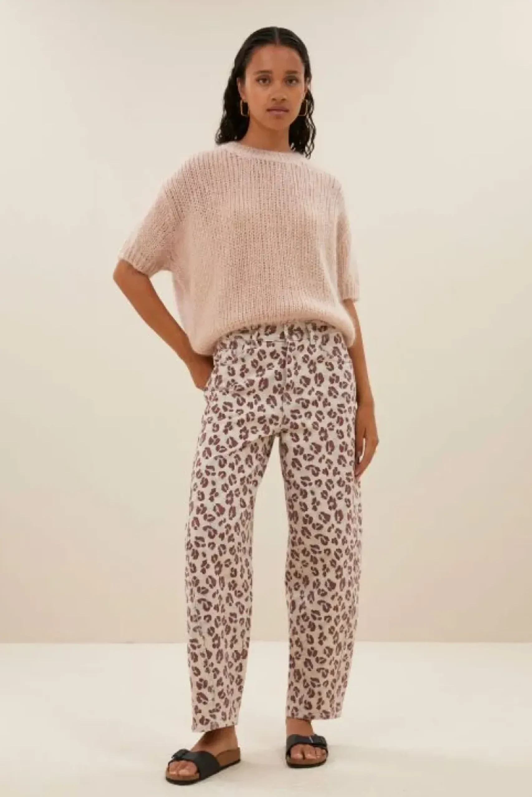 By bar Jeans|Broeken*begum pink cheetah pants | pink cheetah print