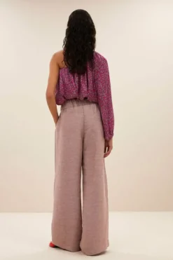 By bar Broeken*benji gloss pants | mellow rose