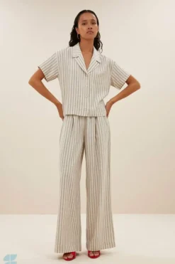 By bar Broeken*benji marine pants | marine stripe