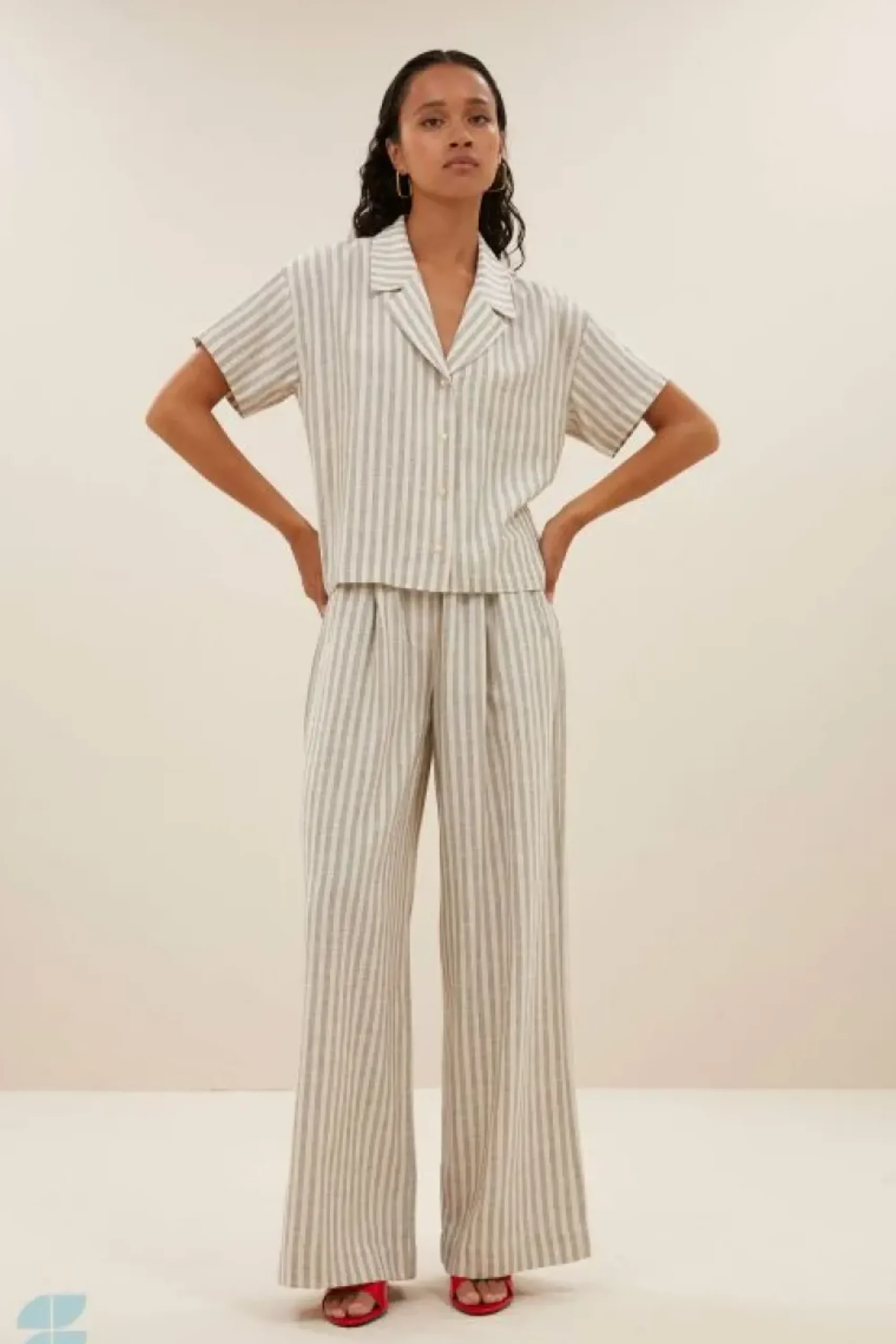 By bar Broeken*benji marine pants | marine stripe