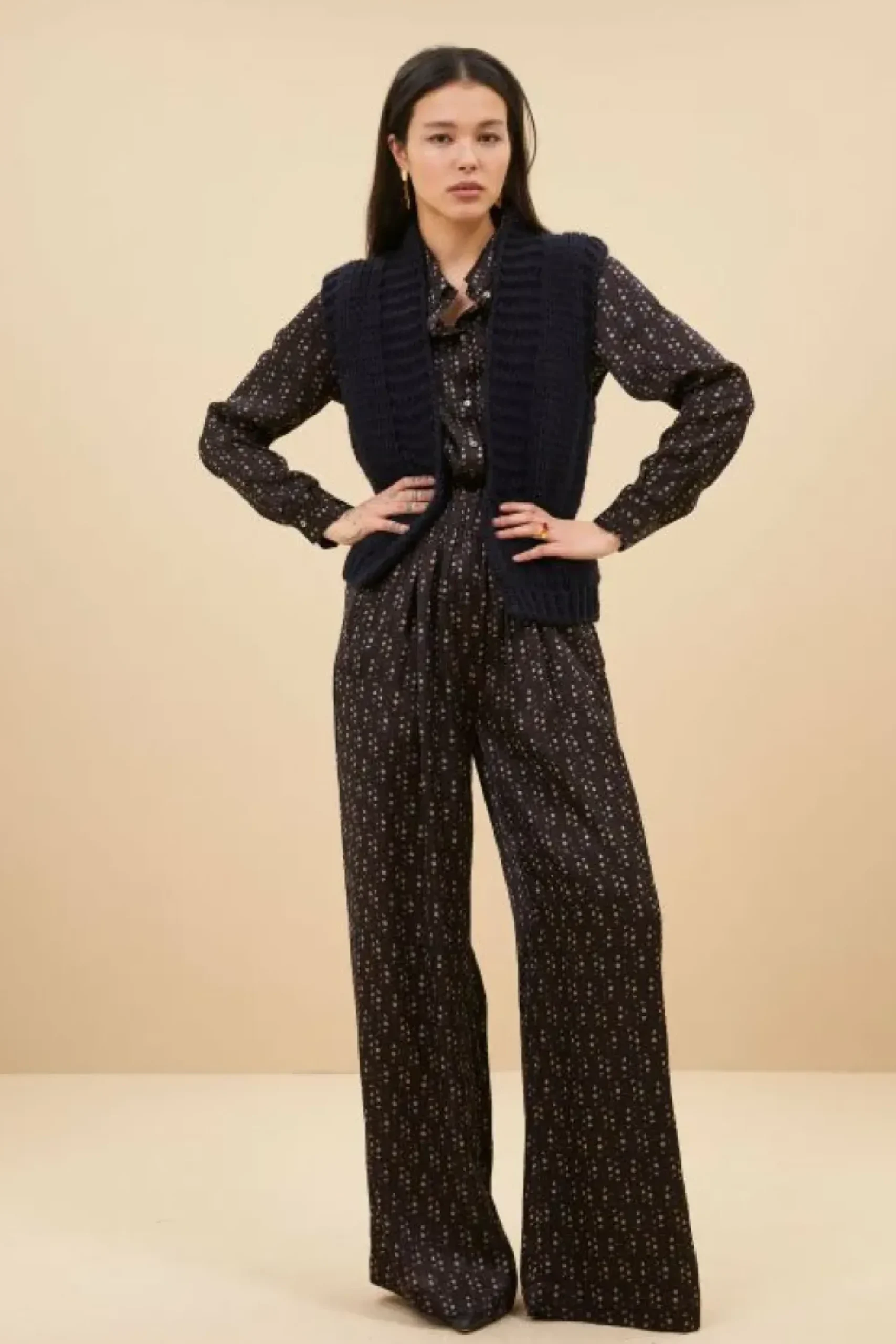 By bar Broeken*benji paisley pants | paisley dots