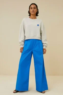 By bar Broeken*benji poplin pants | skydiver