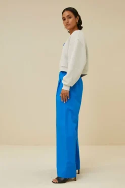 By bar Broeken*benji poplin pants | skydiver