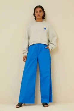 By bar Broeken*benji poplin pants | skydiver