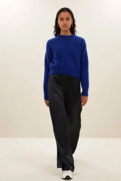 By bar Broeken*benji satin pants | midnight