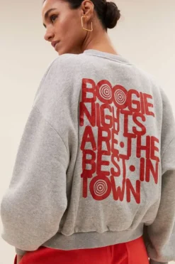 By bar Sweaters|Truien*bibi boogie nights sweater | grey melee