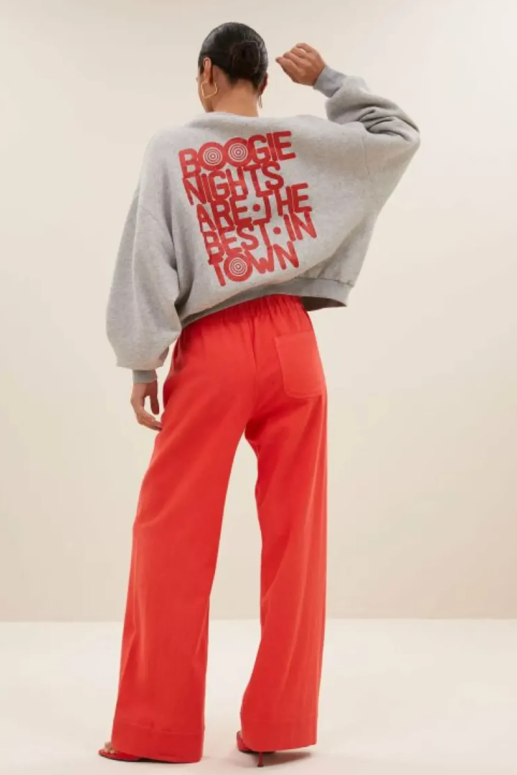 By bar Sweaters|Truien*bibi boogie nights sweater | grey melee