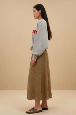 By bar Sweaters|Truien*bibi boogie sweater | grey melee