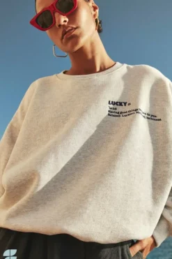 By bar Sweaters|Truien*bibi heavy sweater | light grey melee