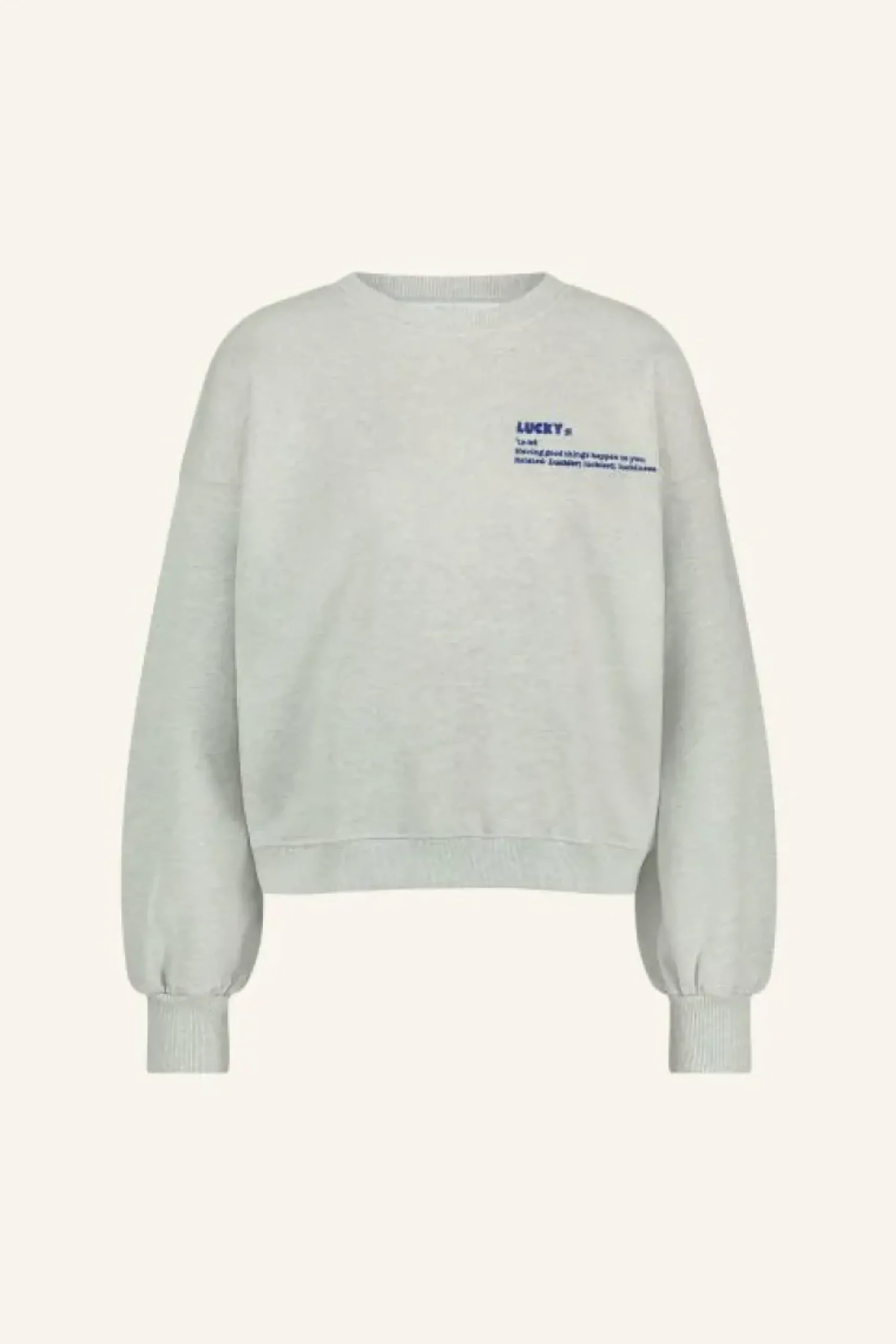 By bar Sweaters|Truien*bibi heavy sweater | light grey melee