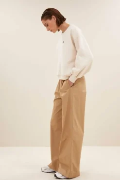 By bar Sweaters|Truien*bibi logo sweater | oyster melee