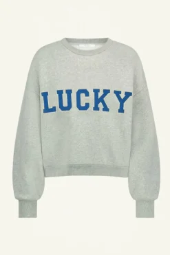 By bar Sweaters|Truien*bibi lucky sparkle sweater | grey melee