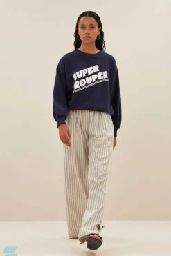 By bar Sweaters|Truien*bibi super sweater | uniform blue