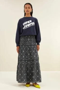 By bar Sweaters|Truien*bibi super sweater | uniform blue