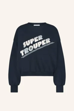 By bar Sweaters|Truien*bibi super sweater | uniform blue