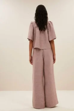 By bar Blouses*blake gloss blouse | mellow rose