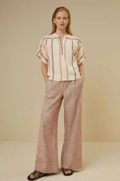 By bar Blouses*bo athia blouse | grenache