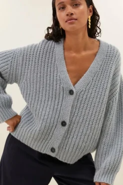 By bar Vesten*bobbi cardigan | steel blue