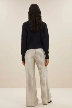 By bar Truien*boxy beau cotton pullover | midnight