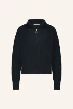By bar Truien*boxy beau cotton pullover | midnight