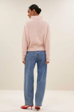 By bar Truien*boxy beau pullover | light pink