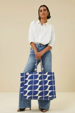 By bar Tassen*canvas bag logo L | kingsblue