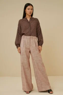 By bar Blouses*cecile leaf blouse | leaf print