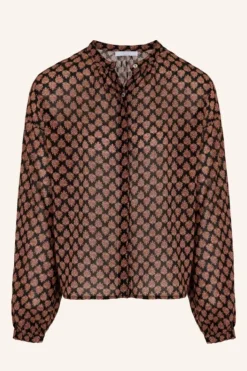 By bar Blouses*cecile leaf blouse | leaf print