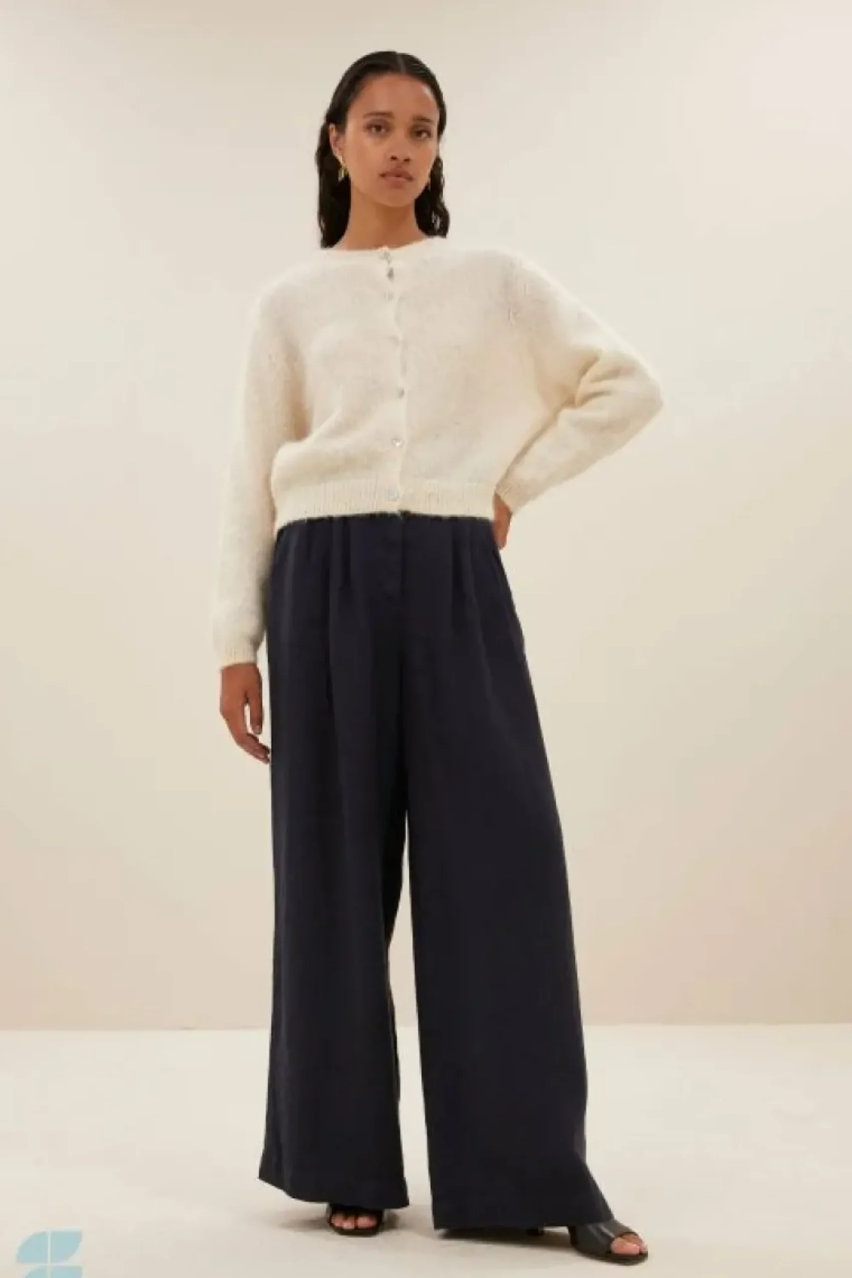 By bar Vesten*cleo natural cardigan | off white