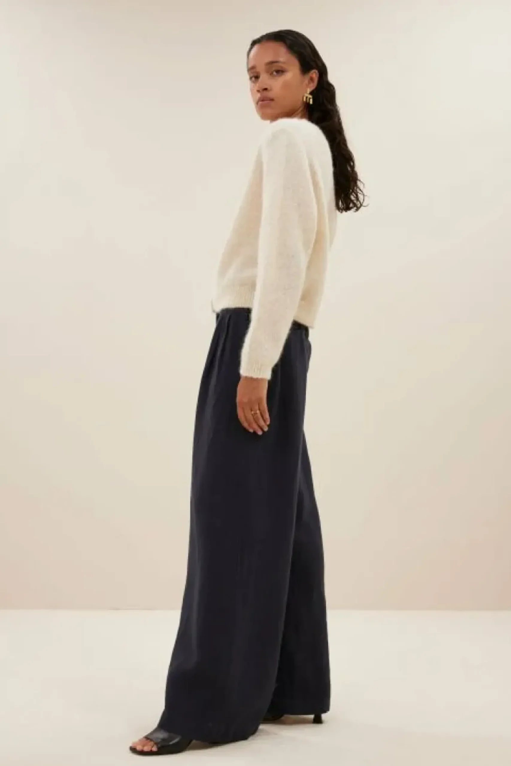 By bar Vesten*cleo natural cardigan | off white