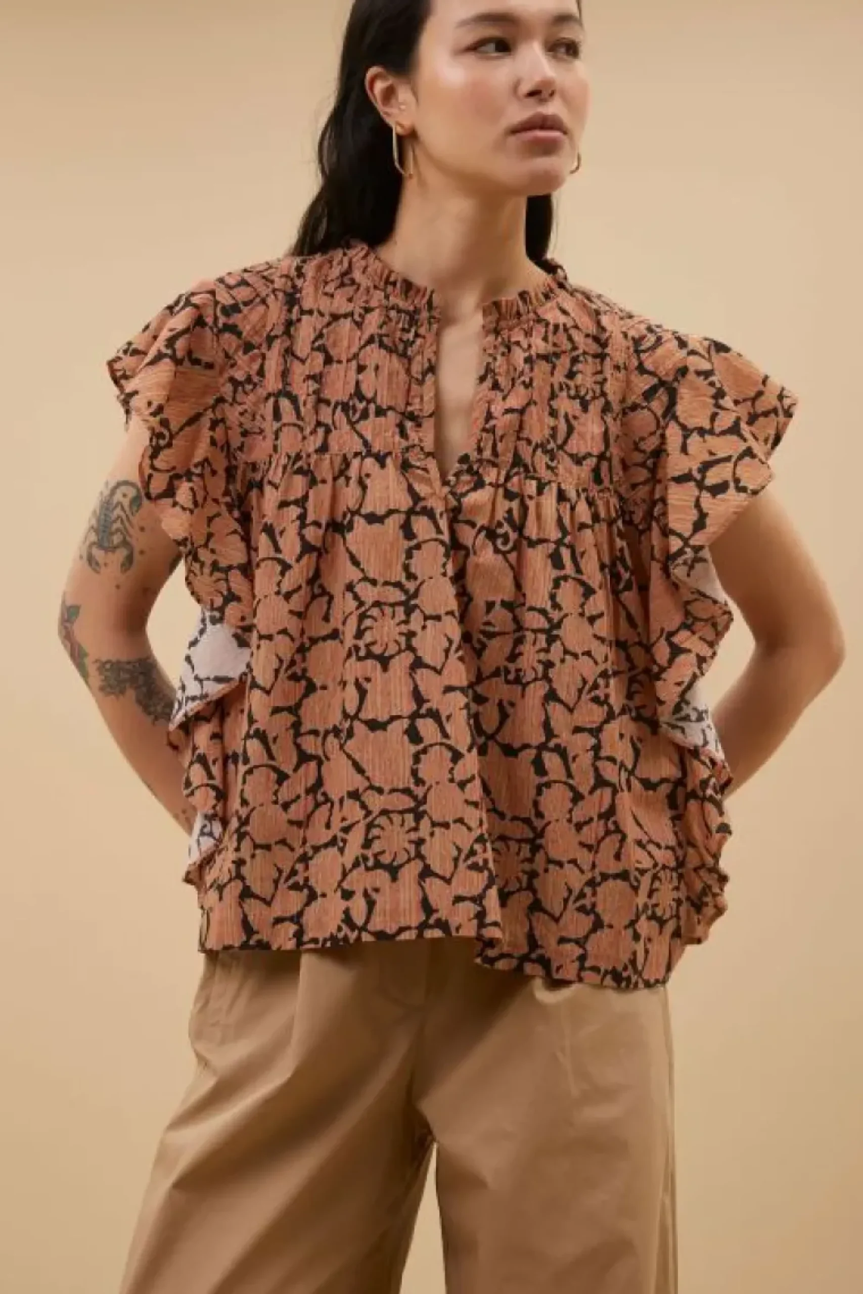 By bar Blouses*danee anika blouse | anika print