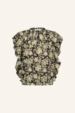 By bar Blouses*danee veda blouse | veda print