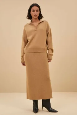 By bar Rokken*dex skirt | camel