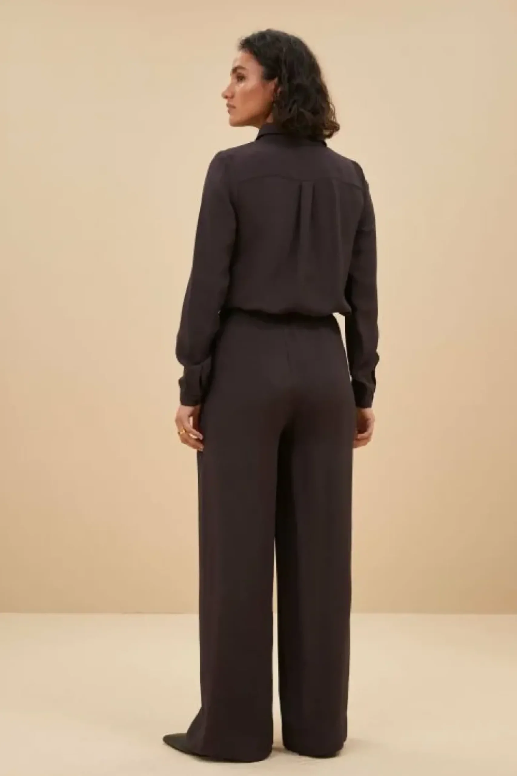 By bar Blouses*donna satin stripe blouse | cafe noir