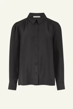 By bar Blouses*donna satin stripe blouse | cafe noir