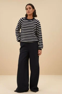 By bar Truien*duccio stripe pullover | midnight