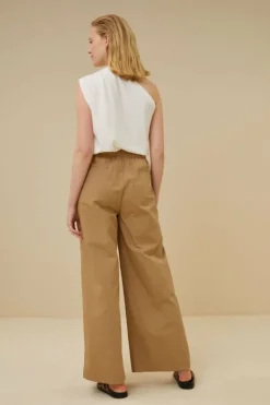 By bar Broeken*eli poplin pant | camel