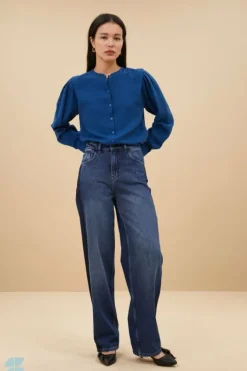 By bar Blouses*erin blouse | college navy