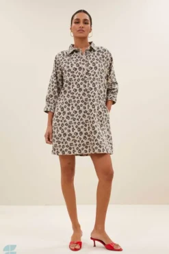 By bar Jurken*flynth cheetah dress | cheetah print