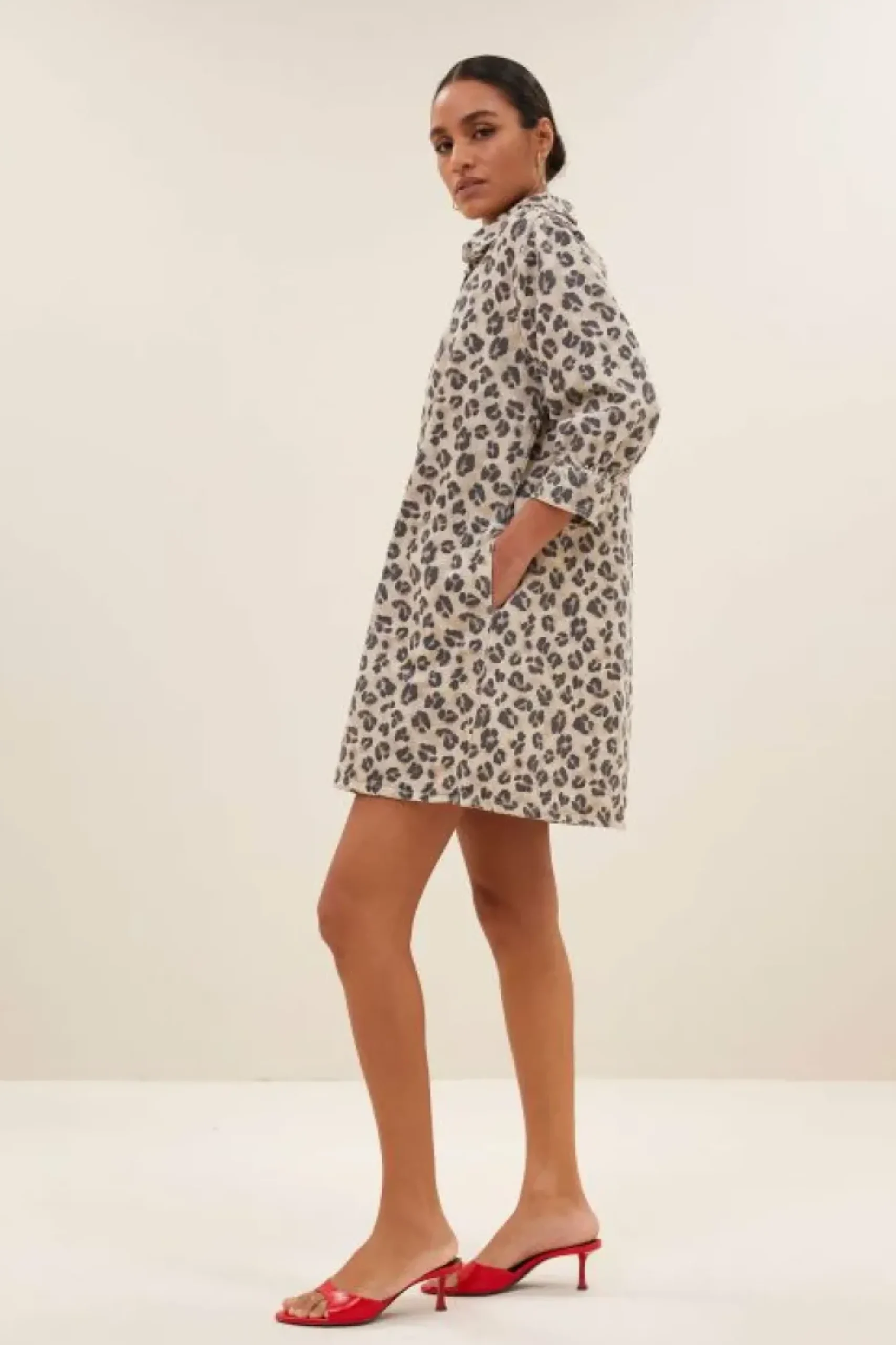 By bar Jurken*flynth cheetah dress | cheetah print