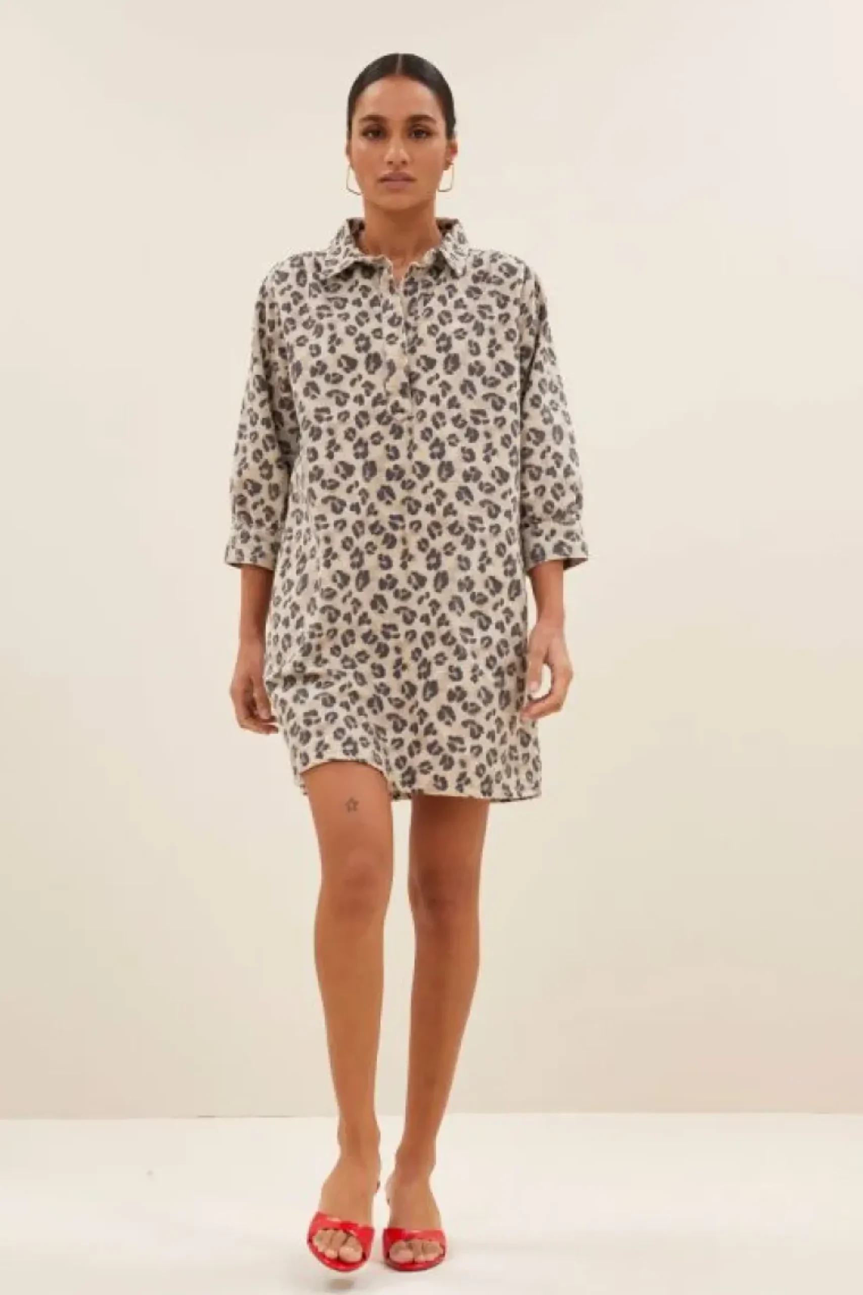 By bar Jurken*flynth cheetah dress | cheetah print