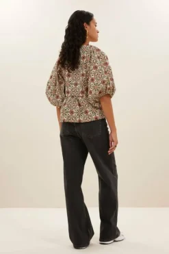 By bar Blouses*gabie rohin blouse | rohin print